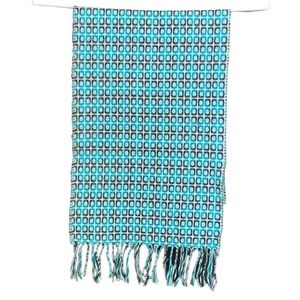 D & Y Pattern Fringe Scarf